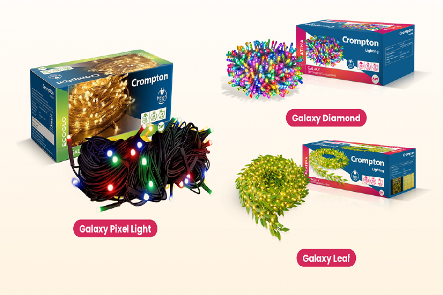 Crompton Galaxy Festive Lights range to sparkle festive celebrations.