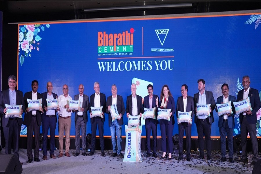 Bharti Cements' automated cement terminal opened.