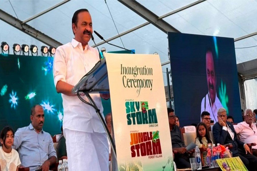 Chief Minister V D Satheeshan inaugurated 'Sky Storm' at Silver Storm Park.