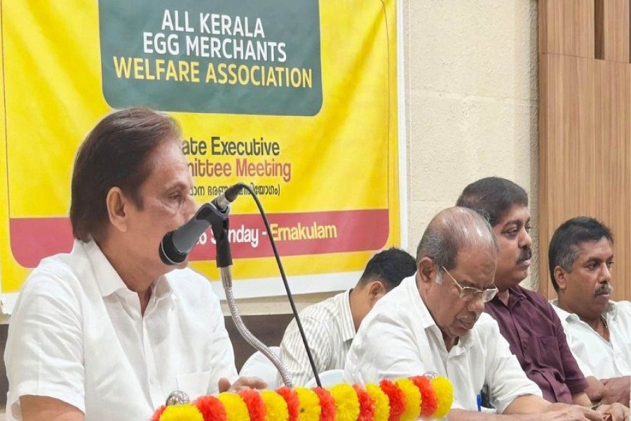 Egg traders with the 'United Egg Merchants Welfare Association'.