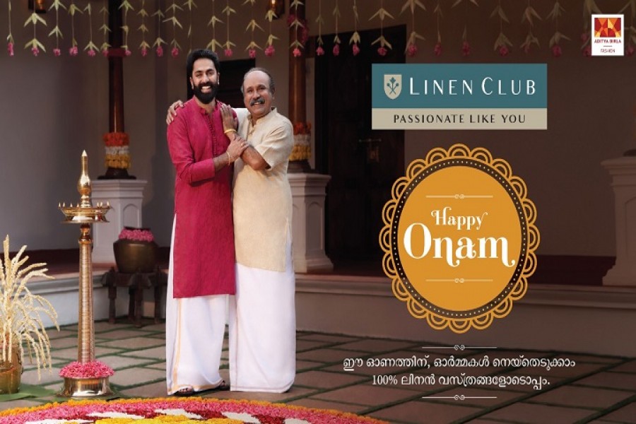 Leading fashion brand Linen Club with Onam campaign.