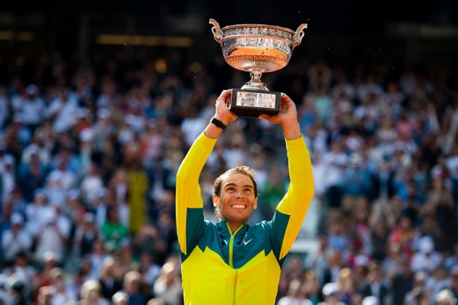 Rafael Nadal wins French Open; 14th French Open title of his career.