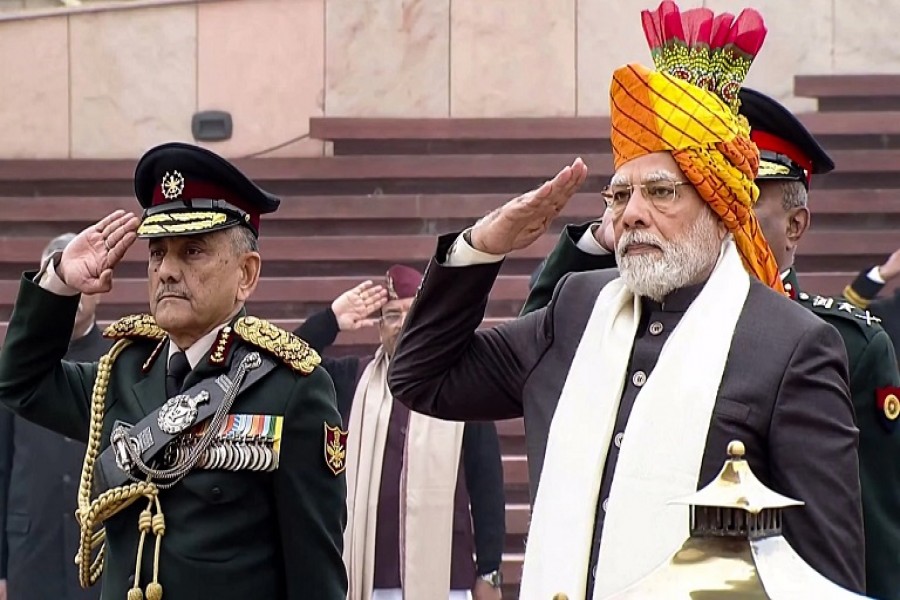 Let's advance together; Prime Minister Narendra Modi greets Indians on Republic Day.