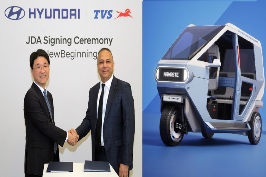  Hyundai Motor and TVS Motor Formalize Partnership to Drive Electric Three-Wheeler Commercialization