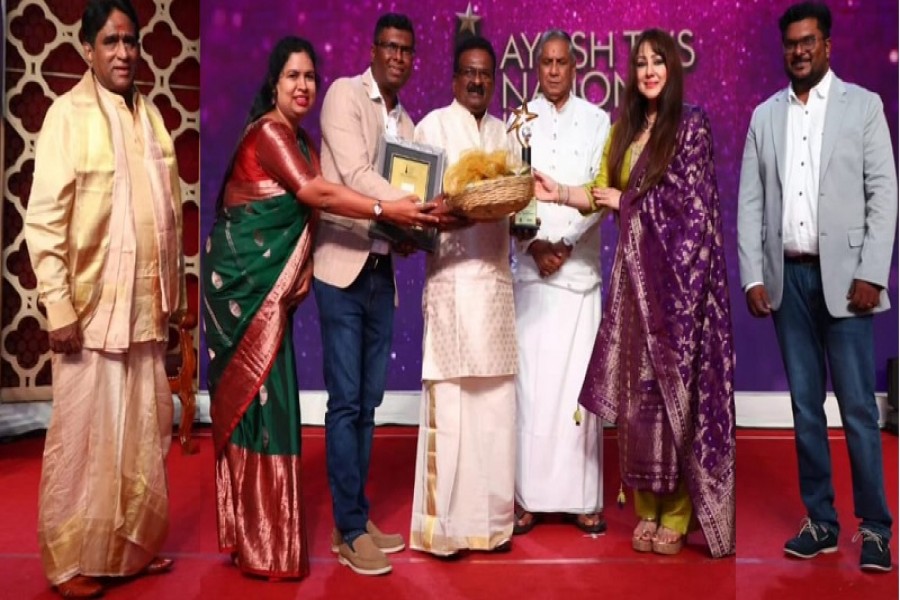 Vijayan Vaidyan recognized at National AYUSH Health Conclave